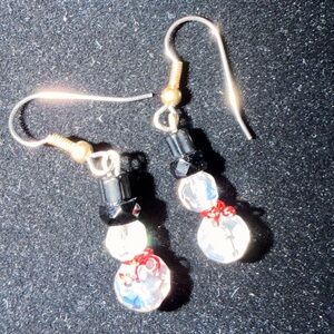 Elegant Black and Silver Earrings